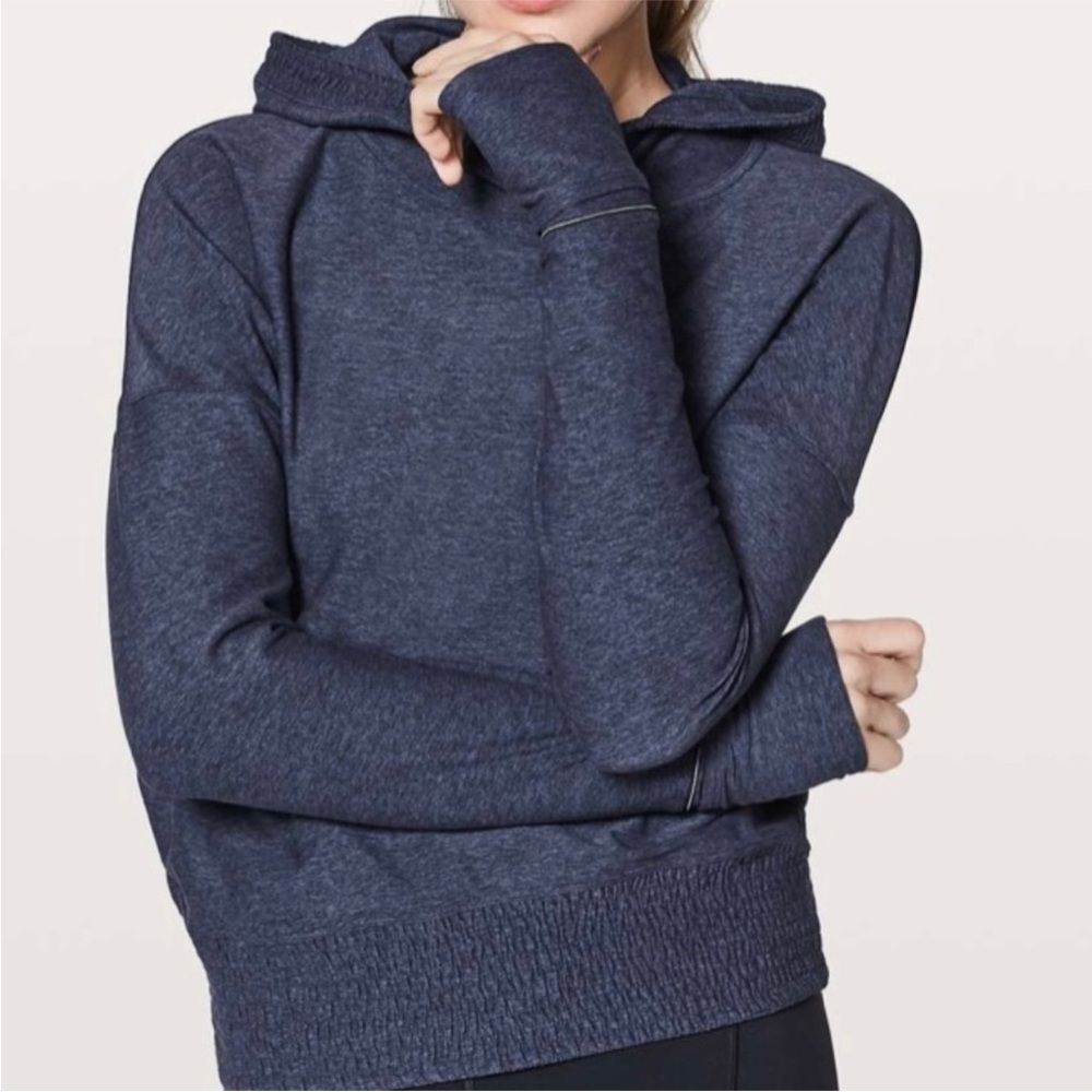 Lululemon Lead The Pack Hoodie/Pull Over Heather Stony Grape Size 4 Comfy Soft